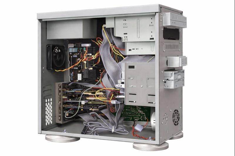 Intérieur d'un ordinateur fixe