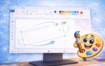 Windows 11 : Paint peut enfin faire pivoter librement formes et texte… 25 ans plus tard !