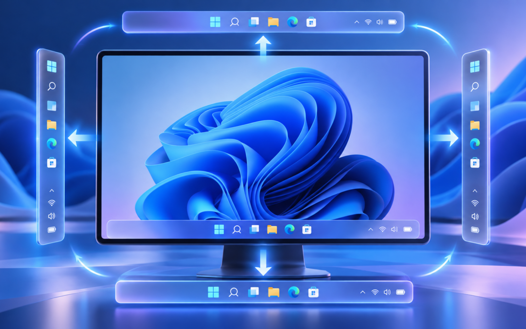 Windows 11 : déplacer la barre des tâches devient enfin possible