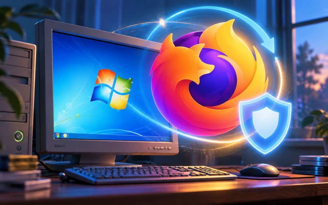 Firefox prolonge encore le support de Windows 7 : mises à jour jusqu’en mars 2027